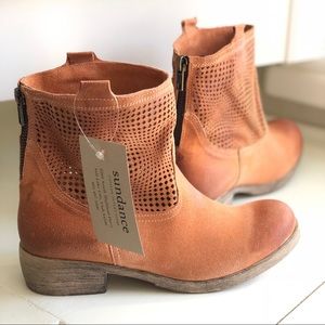 Sundance Peach Suede Boots